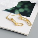 Tassel Pave Linked Dangle Earrings - MLYH479