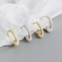 Pave Little Charm Hoop Earrings - MLYH484