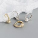 Pave Little Charm Hoop Earrings - MLYH484