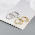 Pave Little Charm Hoop Earrings - MLYH484
