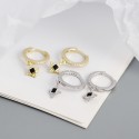 Vintage Star with Square Gem Dangle Earrings - MLYH485
