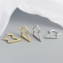 Minimalist Lightning Outline Hoop Earrings - MLYH487
