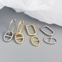 Pave Mariner Charm Drop Earrings - MLYH488