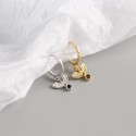 Solitaire Peace Dove Dangle Earrings - MLYH493