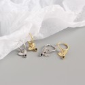 Solitaire Peace Dove Dangle Earrings - MLYH493