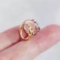 Knotted Entwined Lines Hoop Earrings - MLYH496