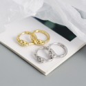 Knotted Entwined Lines Hoop Earrings - MLYH496