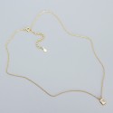 Solitaire Rectangular Rhinestone Necklace - MLYH498
