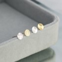 Round Diffused Texture Stud Earrings - MLYH499