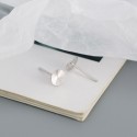 Round Diffused Texture Stud Earrings - MLYH499