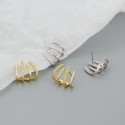 Pave Claw Shaped Stud Earrings - MLYH501