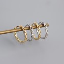 Sweet Chain Shaped Hoop Earrings - MLYH503
