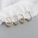 Sweet Chain Shaped Hoop Earrings - MLYH503