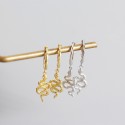 Tassel Snake Shaped Dangle Earrings - MLYH505