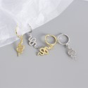 Tassel Snake Shaped Dangle Earrings - MLYH505