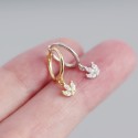 Elegant Flower Crown Dangle Earrings - MLYH508