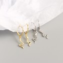Minimalist Glossy Snake Dangle Earrings - MLYH509