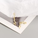 Minimalist Glossy Snake Dangle Earrings - MLYH509