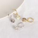 Baroque Peace Sign Dangle Earrings - MLYH510