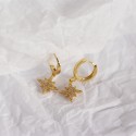 Pave Eight Point Star Dangle Earrings - MLYH511