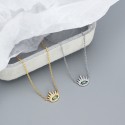 Long Eyelash Devil Eye Necklace - MLYH515