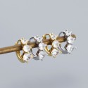 Gradient Sizes Gems Row Hoop Earrings - MLYH516