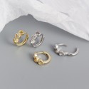 Sweet Three Hearts Hoop Earrings - MLYH517