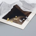 Sparkling Crown Stud Earrings - MLYH518