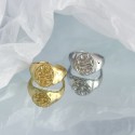 Vintage Embossed Snake Open Ring - MLYH522