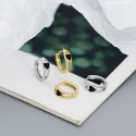 Statement Colorful Heart Hoop Earrings - MLYH527