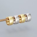 Vintage Striped Wide Hoop Earrings - MLYH528