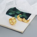 Vintage Striped Wide Hoop Earrings - MLYH528