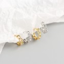 Statement Chain Shaped Hoop Earrings - MLYH529