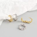 Statement Chain Shaped Hoop Earrings - MLYH529