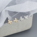 Niche Pave Butterfly Stud Earrings - MLYH531