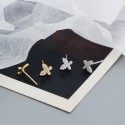 Niche Pave Butterfly Stud Earrings - MLYH531