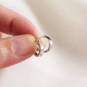 Sweet Mobius Twist Hoop Earrings - MLYH532