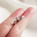 Sweet Mobius Twist Hoop Earrings - MLYH532