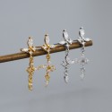 Sparkling Tassel Butterfly Dangle Earrings - MLYH533