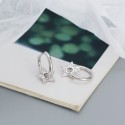 Statement Pave Star Hoop Earrings - MLYH534
