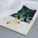 Elegant Heart to Heart Hoop Earrings - MLYH535
