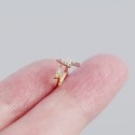 Sweet Pave Lightning Stud Earrings - MLYH538