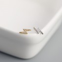 Sweet Pave Lightning Stud Earrings - MLYH538