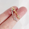 Fashion Pave Lightning Hoop Earrings - MLYH539