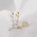 Fashion Pave Lightning Hoop Earrings - MLYH539