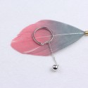 Tassel Silver Ball Open Ring - MLYH542