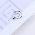 Tassel Silver Ball Open Ring - MLYH542