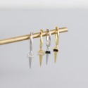 Sparkling Long Nail Dangle Earrings - MLYH543