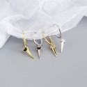 Sparkling Long Nail Dangle Earrings - MLYH543