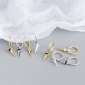 Sparkling Long Nail Dangle Earrings - MLYH543